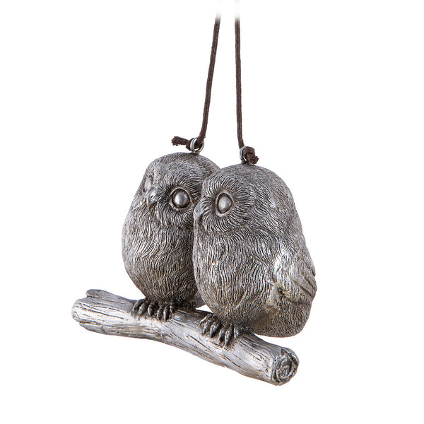 Whimsy Owl Couple Ornament Side