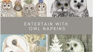 Entertaining with Owl Party Napkins