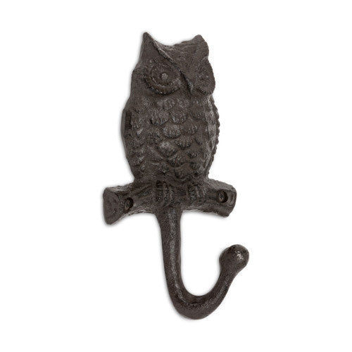 cast iron owl wall hook