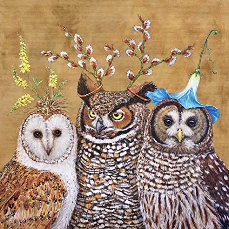 Owl Family Lunch Napkins