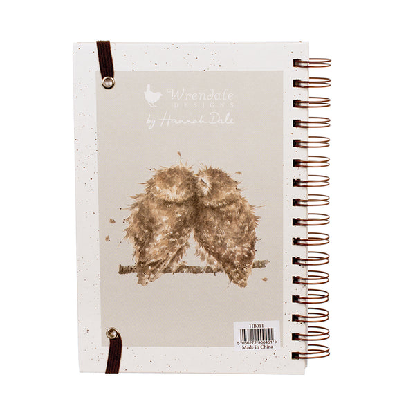Birds of a Feather Owl Spiral Bound Notebook