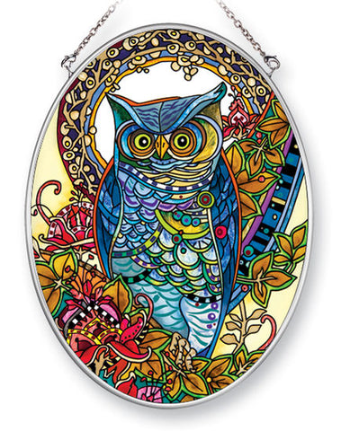 colorful owl suncatcher