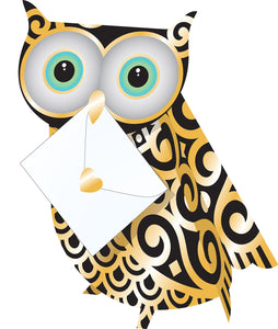 Special Delivery - Quill 3D Owl Card - Owl Aisle