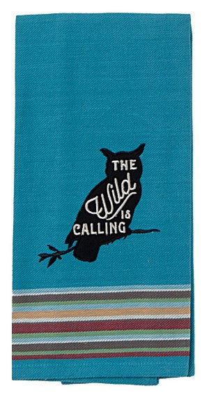 Kitchen Towel Owl The Wild Is Calling