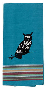 Kitchen Towel Owl The Wild Is Calling